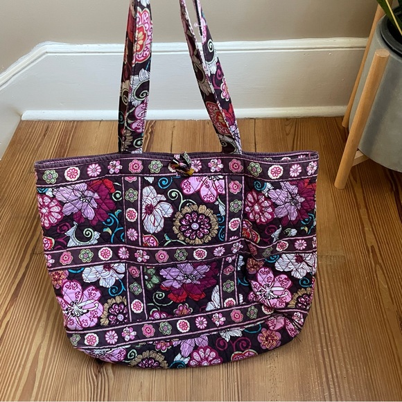 Vera Bradley Handbags - Vera Bradley medium Tic Tac Tote in Mod Floral Pink tote
